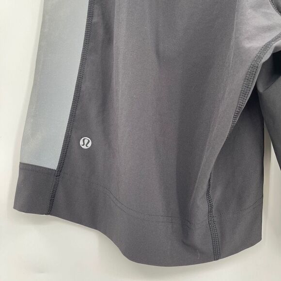 Lululemon Men's White/ Grey Elastic Waist Athletic Training Shorts Size L - Picture 4 of 5